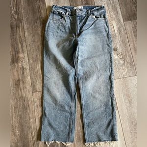 Abercrombie and Fitch ultra high rise 90’s strait.